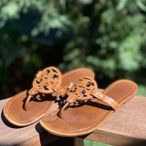 Tory Burch Miller Sandals- Vintage Vachetta Leather